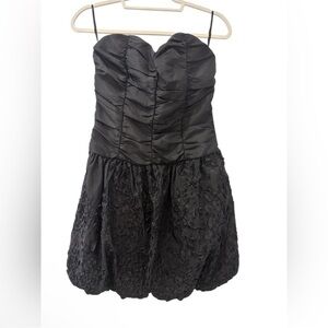 Alyn Paige New York Women’s Size 5/6 Black Strapless Ruched Bubble Dress NWT